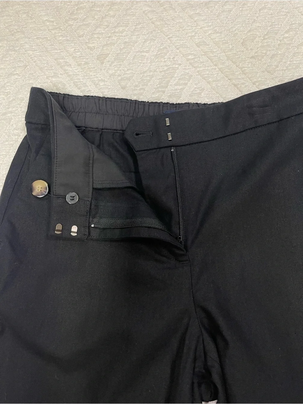 J. Crew black linen